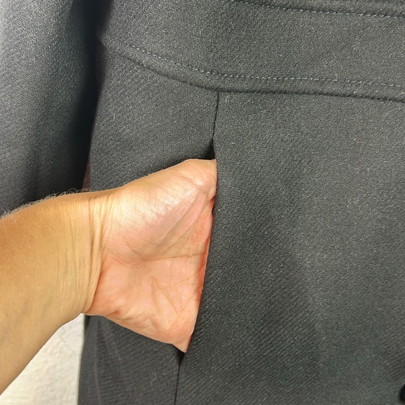NWT New Talbots Italian Wool Black Lady Coat 14P petite $329RTL - Picture 5 of 10
